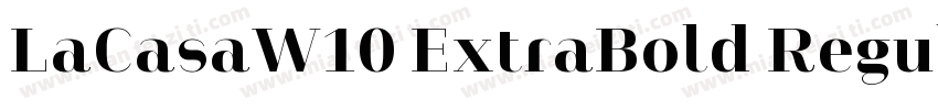 LaCasaW10 ExtraBold Regular字体转换